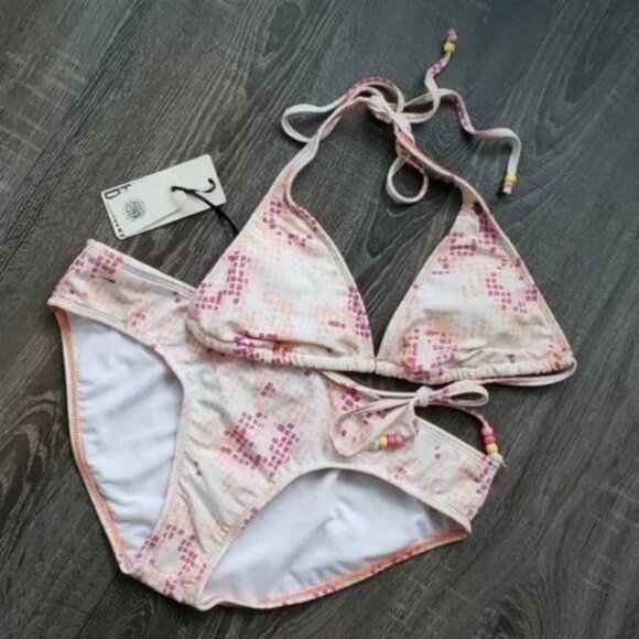 Tommy "Hilfiger Denim" Halter 2-piece String Bikini - Picture 1 of 3